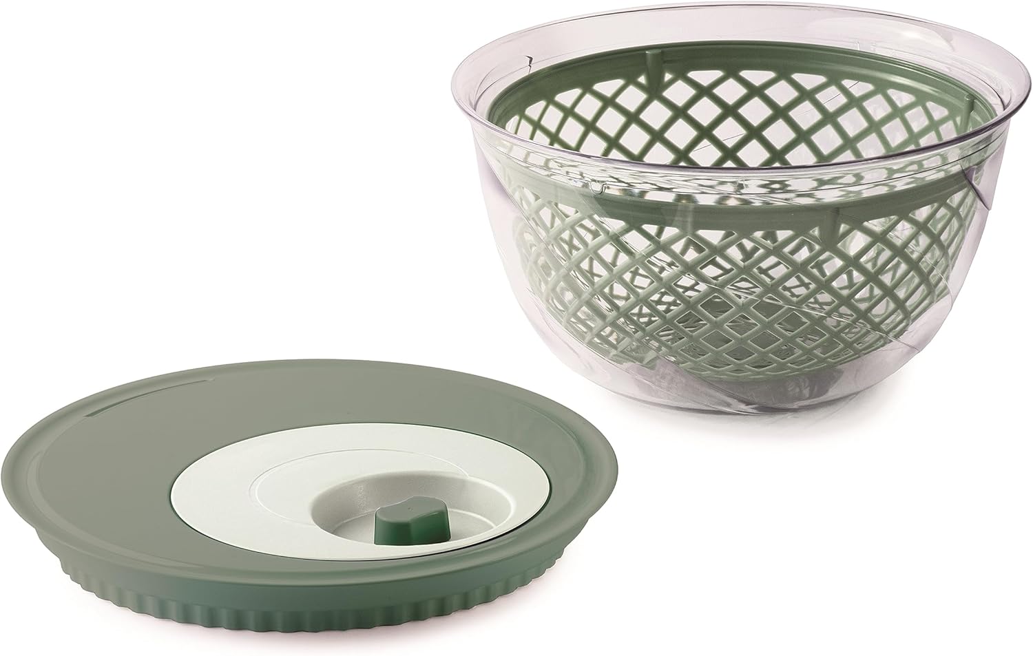 Snips Salad Spinner Spinner 4 LT | Green Colour | Made in Italy | Bpa Free, PP+San