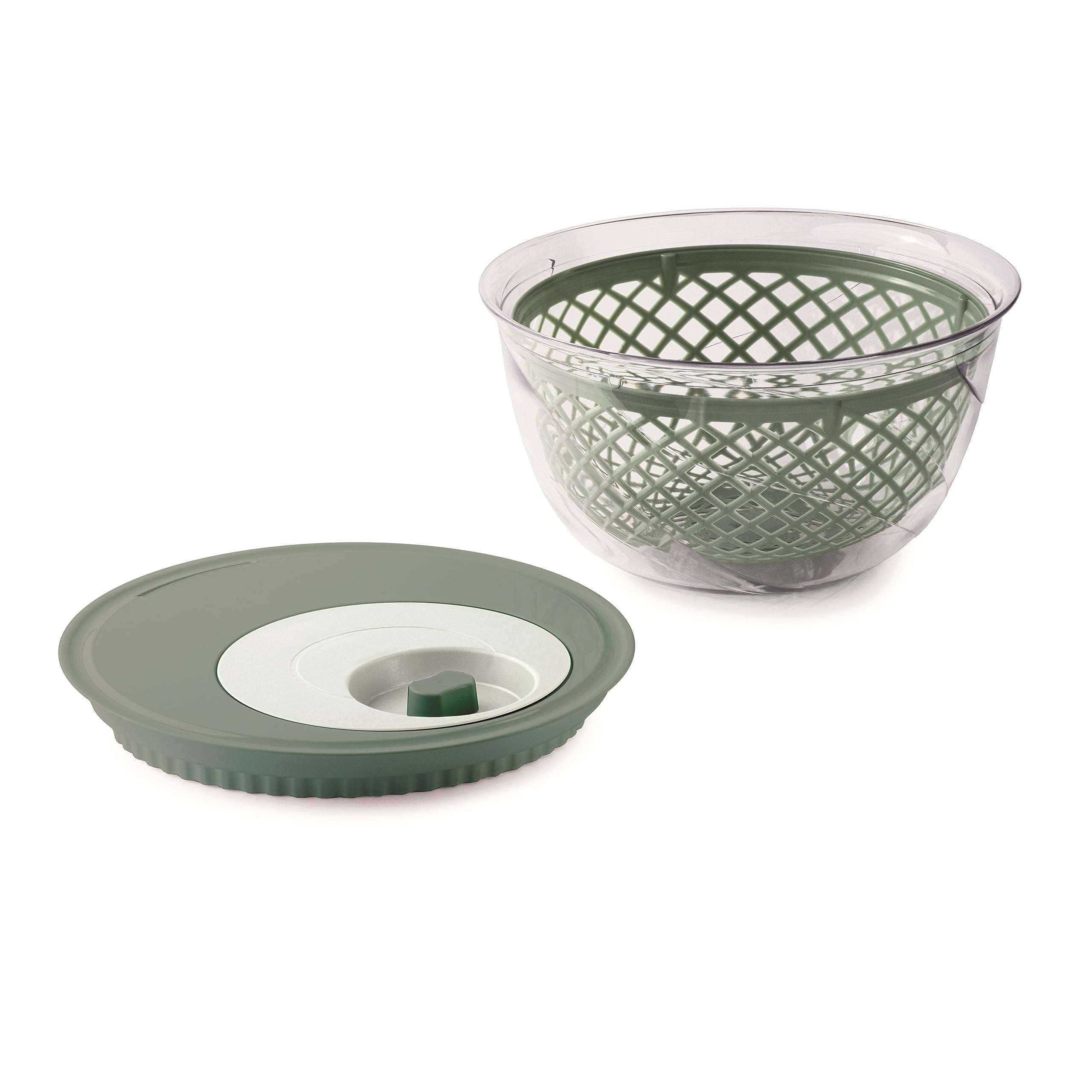 Snips, Centrifugadora Manual de Lechuga Spinner,Escurridor de Ensalada 4 LT, Color Verde, Made in Italy, Libre de BPA