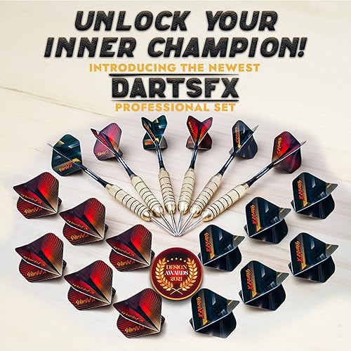 Miniatura 2 de DartsFX Juego de puntas de metal para dardos  Juego de puntas de acero para dardos de 6 x 078oz profesional barriles de latón para juntas tóricas