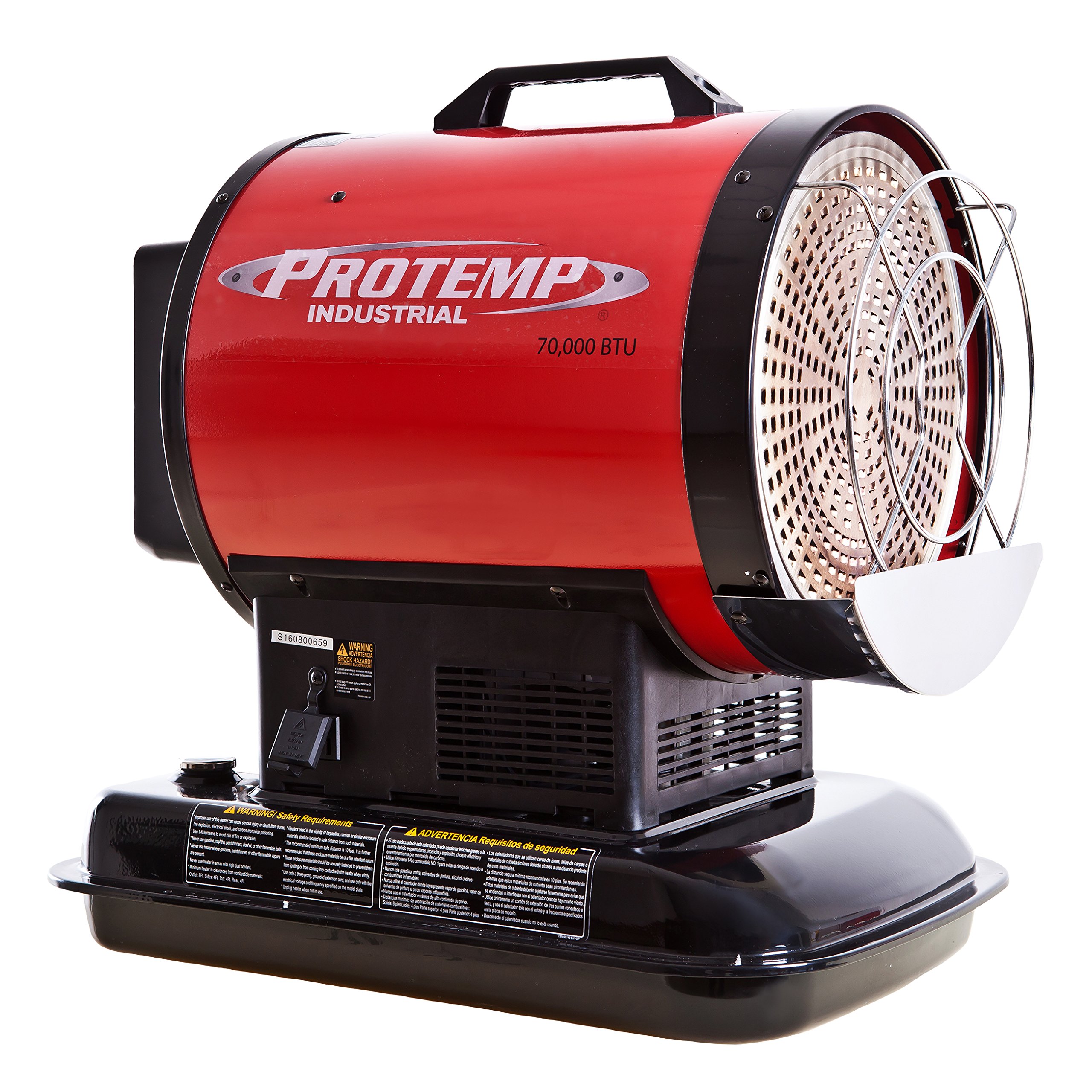 Amazon.com: Pro-Temp PT-70-SS 70,000 Btu Kerosene Radiant Sun Stream Heater,  L, Red/Black : Home u0026 Kitchen
