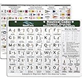 Nautical Flags and Codes Quick Reference - Guide to Maritime Flag Signals, Morse Code, Phonetic Alphabet, and Flag Semaphore on 8.5