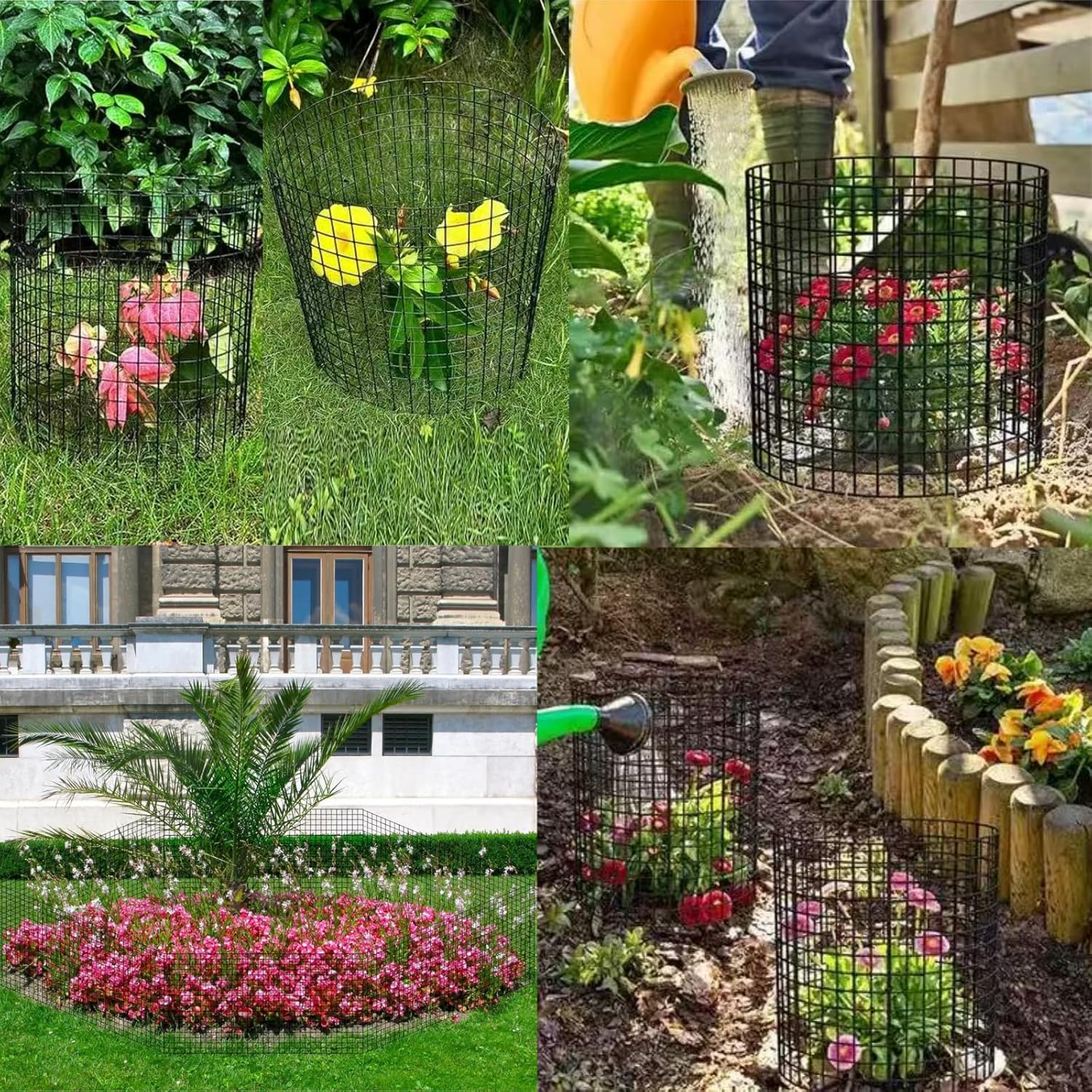 30Pcs Plant Protectors from Animals, 12x12 inch Metal Wire Mesh Plants Cages for Garden, Protection Vegetables Flowers Shrubs, Keep Rabbits, Chickens, Ducks and Other Animals Out