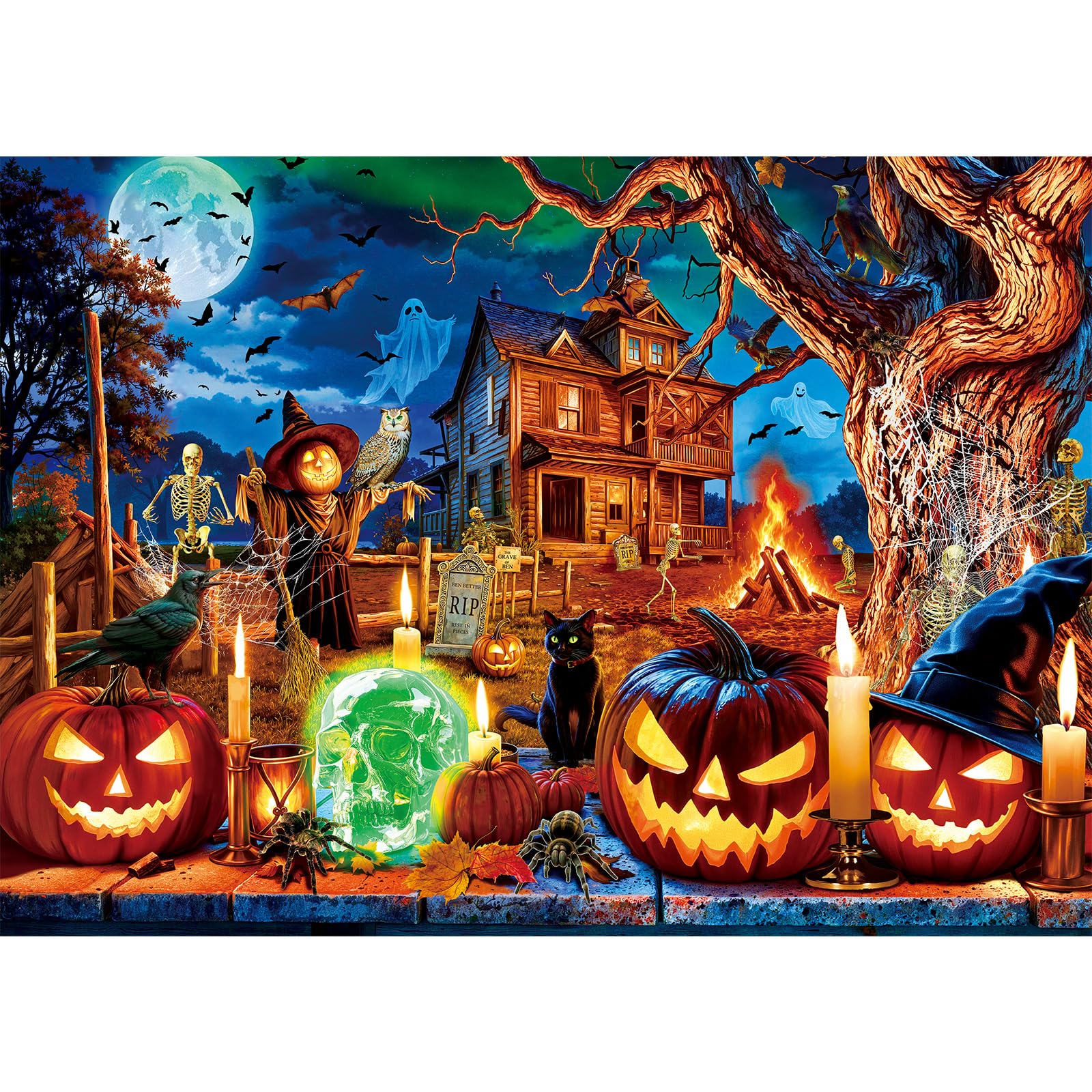 Amazon.com: Sutinban Halloween Puzzle 1000 Pieces for Adults