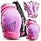 SKATEWIZ Kids Knee Pads and Elbow Pads Set - Wrist Guards for Skateboarding - Smash - Size S Pink Purple - Skating Protective Gear, Roller Skates, Skateboard - Ice Skating Kids