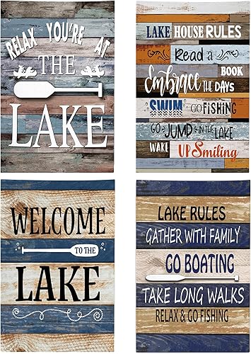 Miniatura 10 de Toallas de cocina de lago, decoración de casa de lago para el hogar, toallas de tejido de gofre, decoración de casa de lago, regalos de Lake Life,