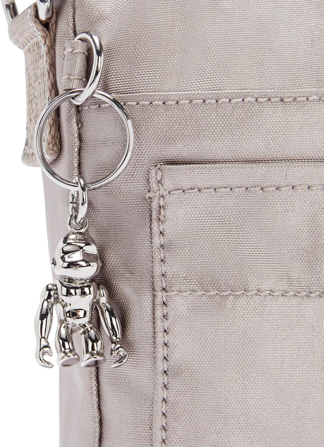 Kipling womens Sebastian Sparkly Gold Crossbody Bag - Image 5