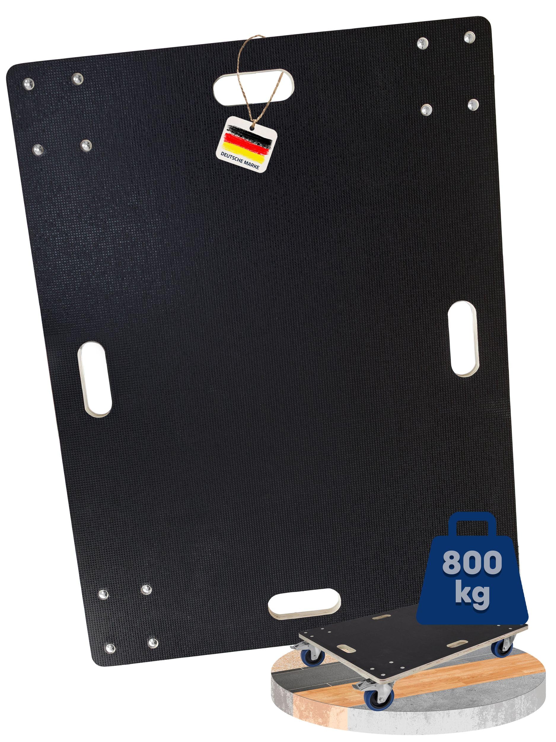 Trucky Tabla de 60 x 80 cm, ruedas de 500 kg, con 4 ruedas para muebles, carrito de transporte