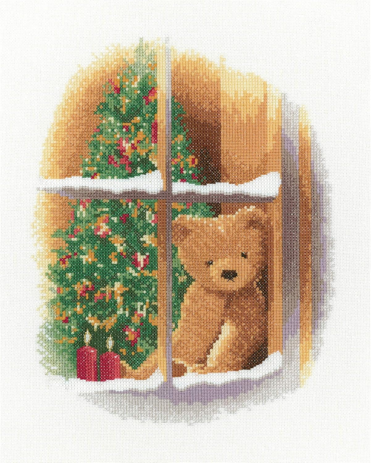 Heritage Counted Cross Stitch kit evenweave Fabric William at Christmas, TWC1524-E, 19,5x25cm, DIY