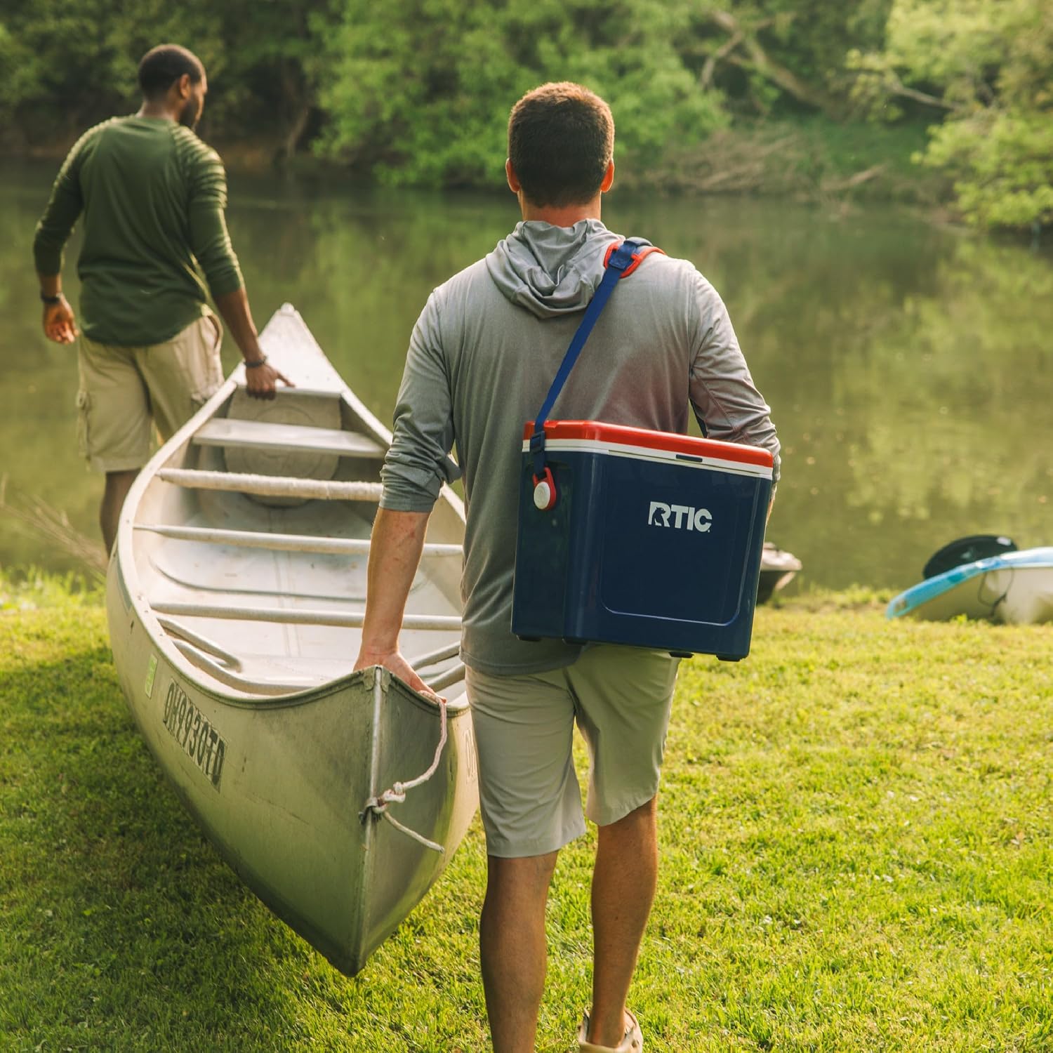 RTIC 16 Qt Road Trip Cooler, Hard Insulated Portable with Strap and Handle for Outdoor, Beach, Picnic, Camping, Sports, Travel