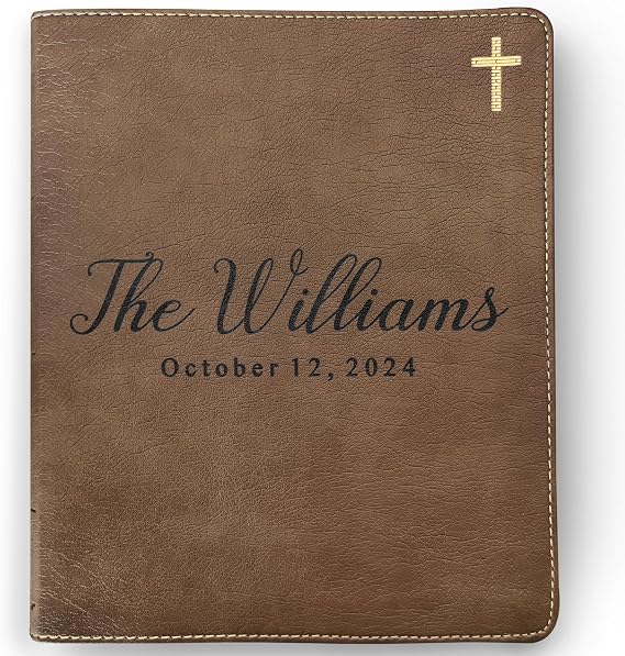 Personalized Family Bible, Custom NIV Family Journaling Bible, Engraved Bible Wedding Bible Christian Gifts Family Bible for Wedding