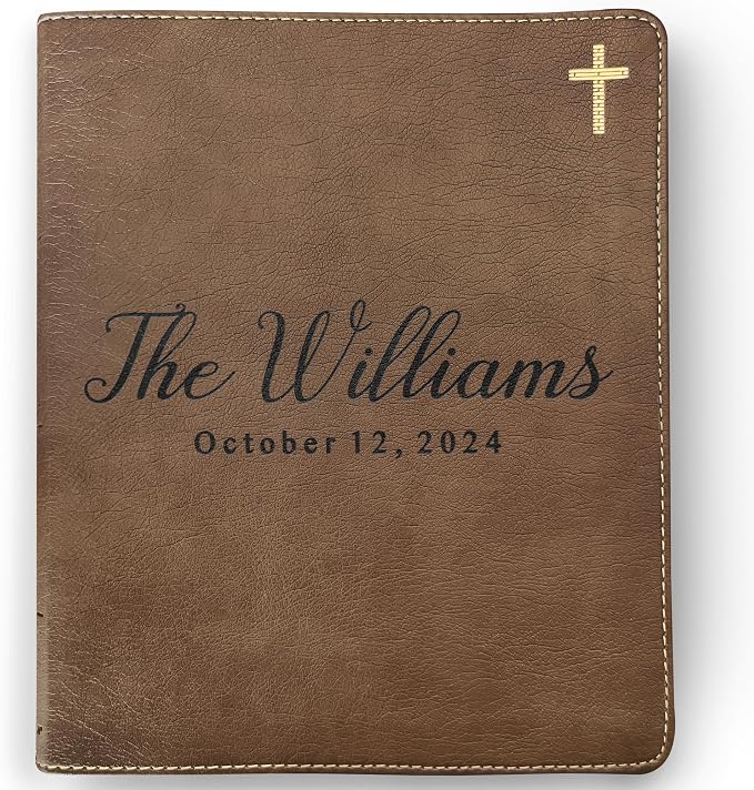 "The Richard's November 7, 2026" Brown Leather Bible