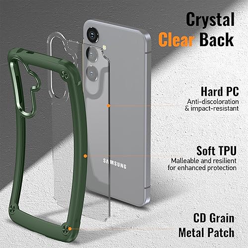 Vista 146 de Oterkin Funda transparente para Samsung Galaxy S24 Ultra, [20 veces antiamarilleamiento] S24 Ultra con 4 bolsas de aire integradas, protección