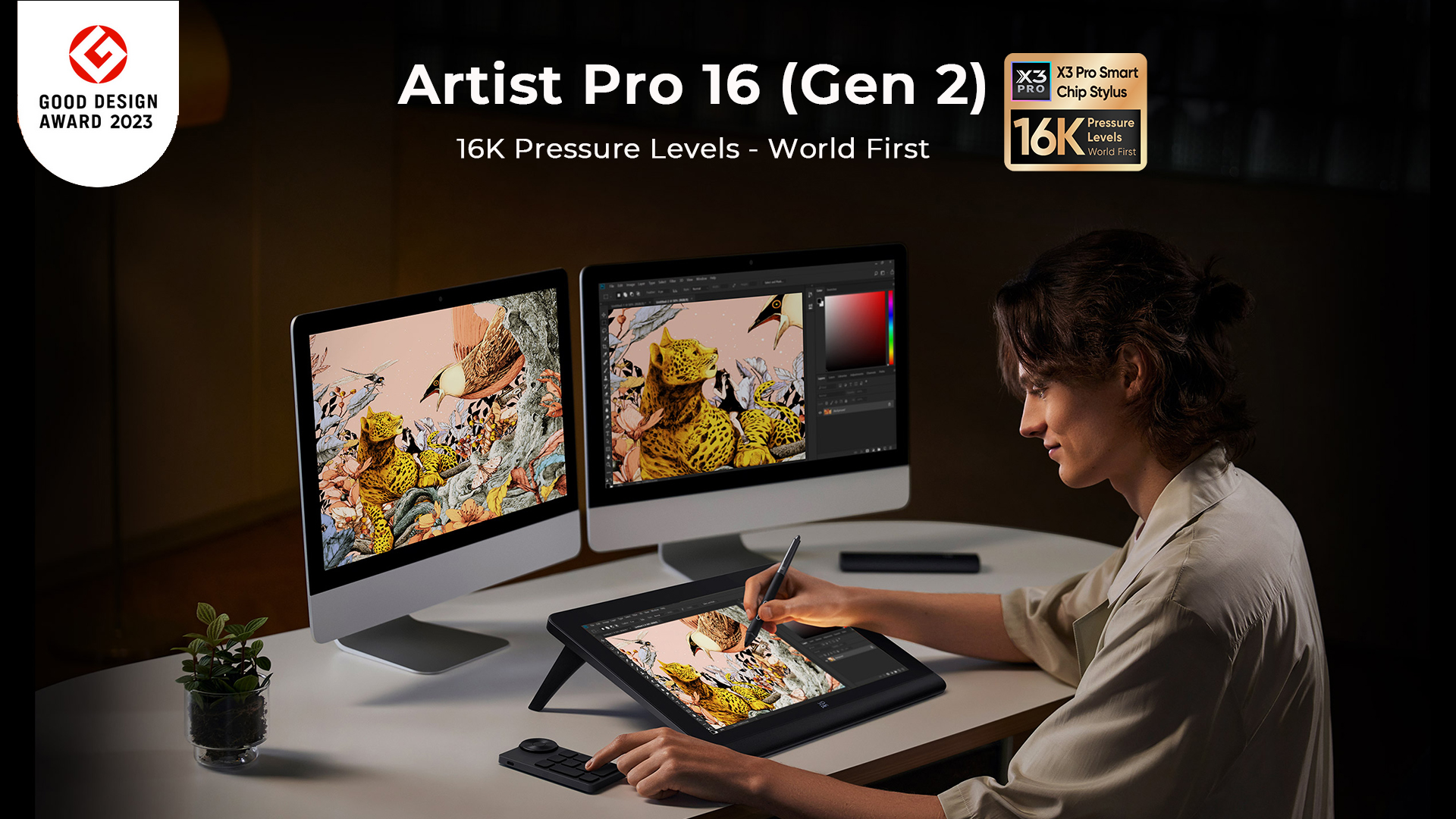 XPPen Artist Pro 16(Gen 2) Graphics Drawing Tablet with 16