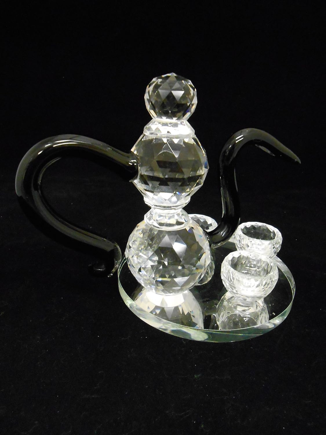 Crystal Coffee Pot Figurine/Gift, Wedding, Engagement, Aniversary Favor/Home Decorative
