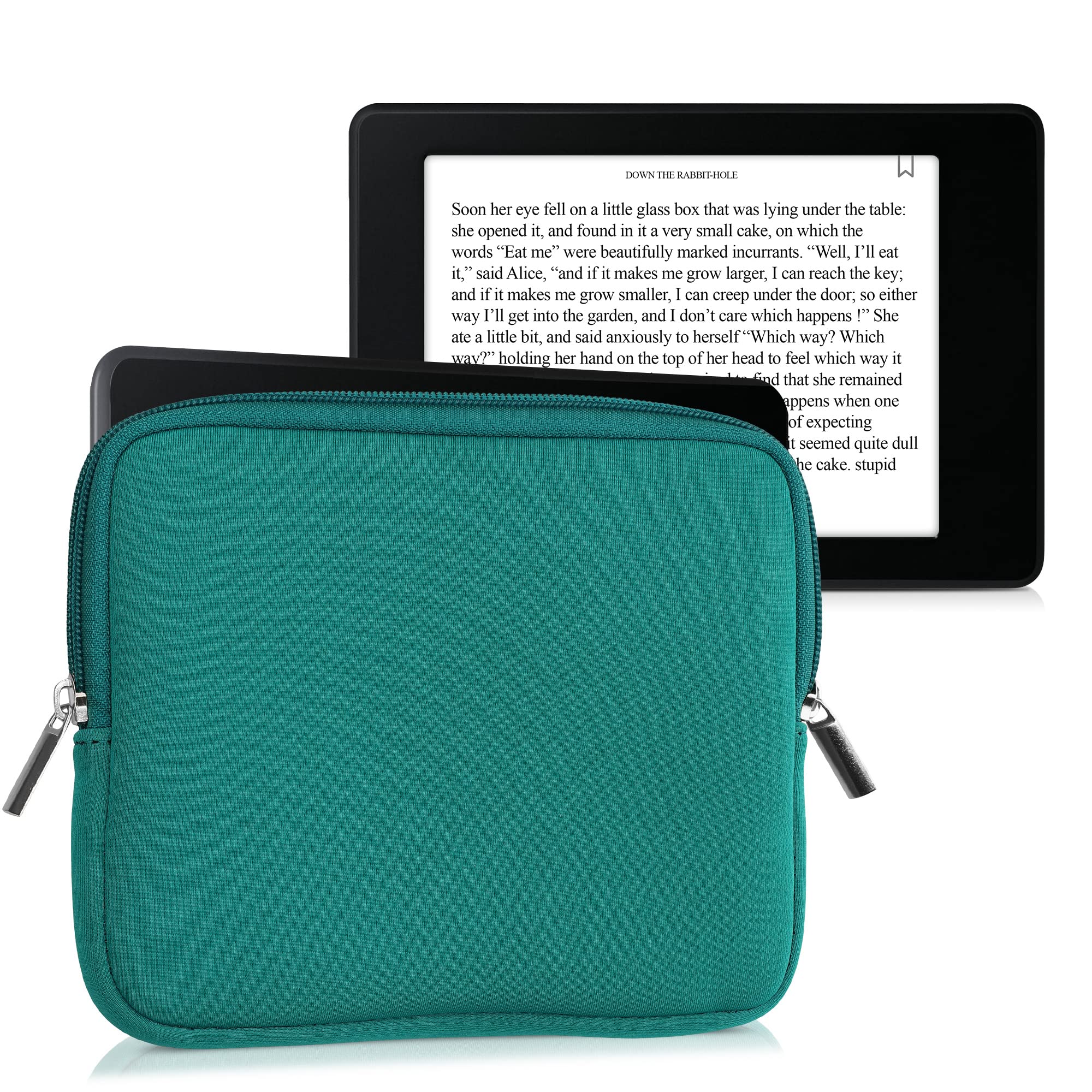 kwmobile Custodia Universale per eReader in Neoprene 17,5 x 14,7 x 1 cm con Chiusura a Zip