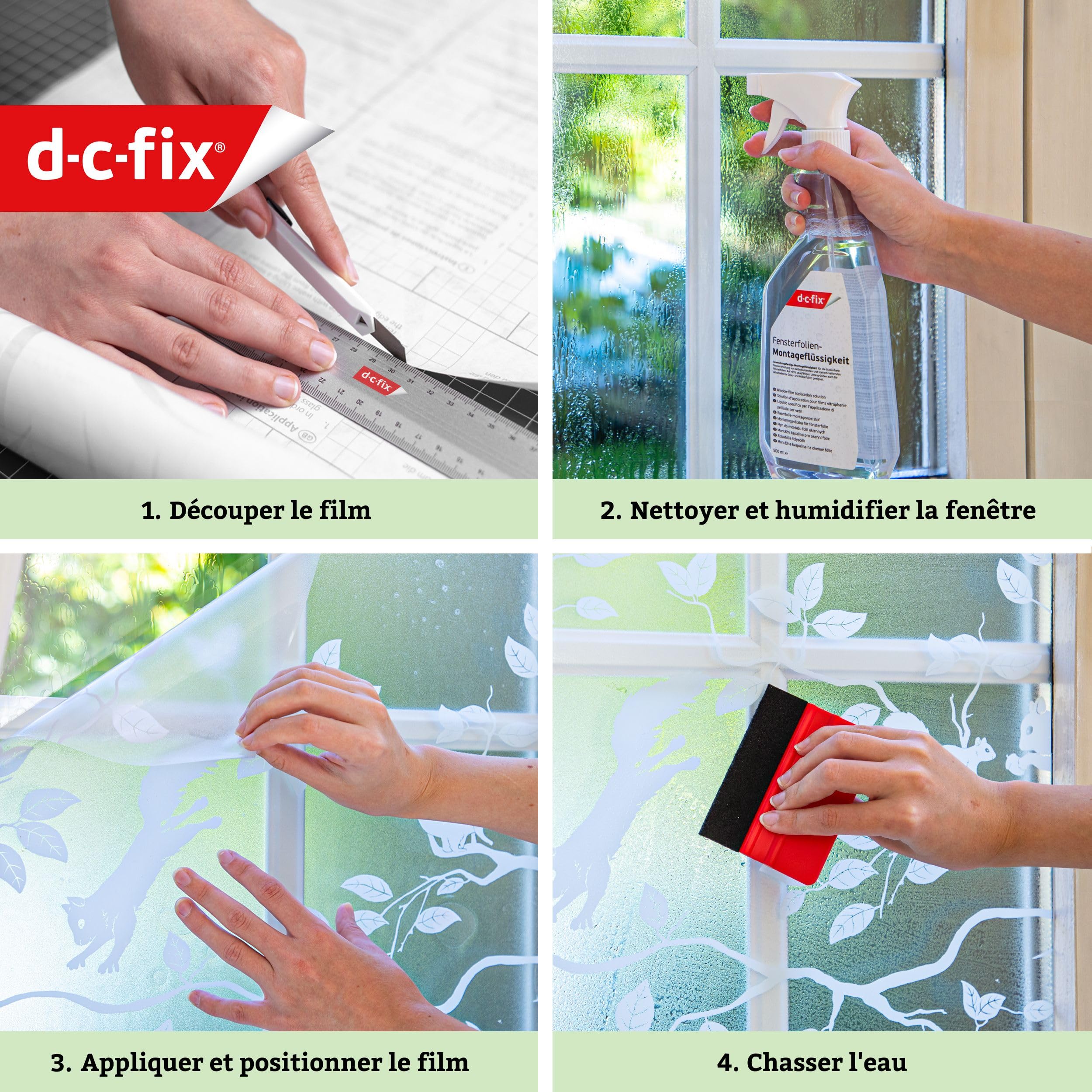 d-c-fix Film de Protection Solaire Autoadhésif (90x200cm) Film de Fenêtre | avec 99% Protection UV, Réduction de Chaleur, Film de Teintement, Film Thermique pour Fenêtres