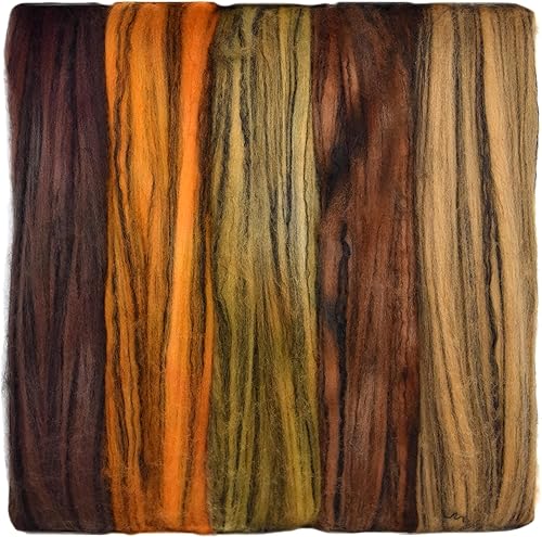 Miniatura 9 de Tencel Merino superfino teñido a mano para hilar y fieltro. 5 onzas, neblina púrpura