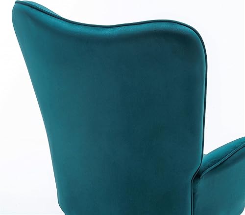 Miniatura 10 de Sillas elegantes con brazos decorativos para sala de estar, dormitorio u oficina en casa, sillón de mediados de siglo con botones con diseño de