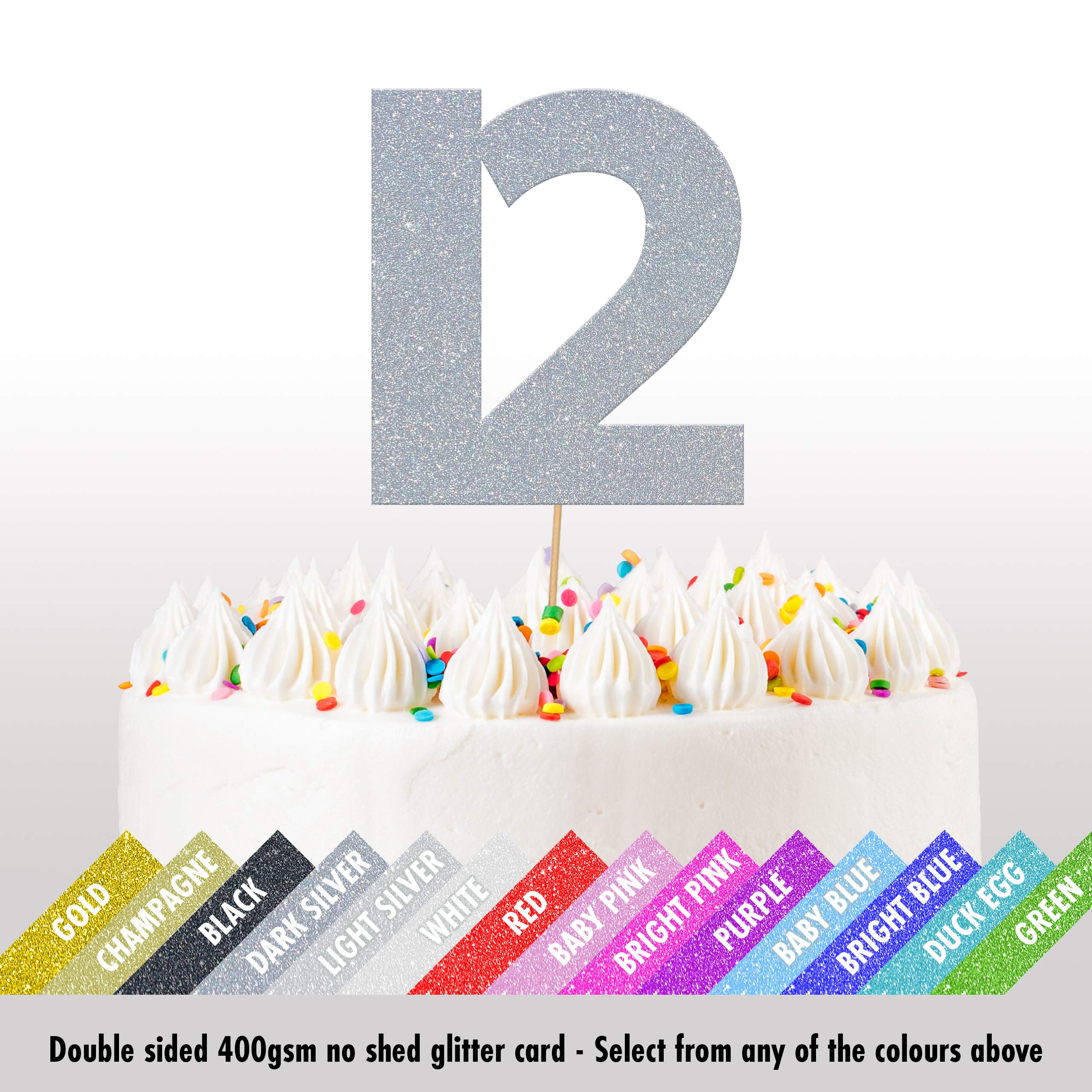 Cakeshop Décoration De Gâteau à Paillettes Pour 19e Anniversaire – Carte Double Face 400 G/m² à Paillettes 14 Couleurs Et Beaucoup De Styles Au Choix