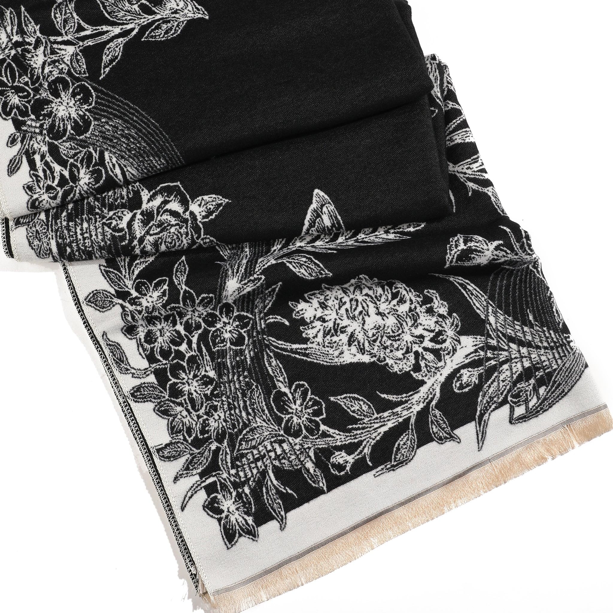 BloomWave Rose Print Shawl for Women | Stylish Durable Gift for Girls | Modern Everyday Wear | Marriage, Birthday | Gift for any Occasion-image-22