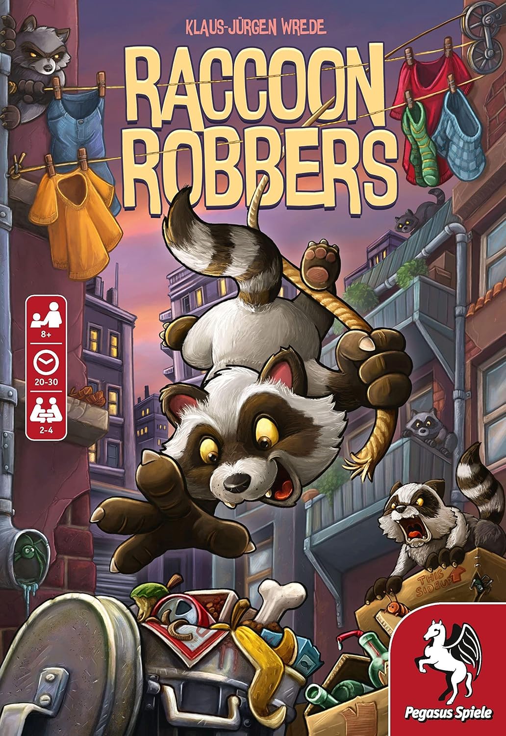 Raccoon Robbers - Board Game by Pegasus Spiele 2-4 Players – Board Games for Family – 20-30 Minutes of Gameplay – Games for Family Game Night – Kids and Adults Ages 8+ - English Version