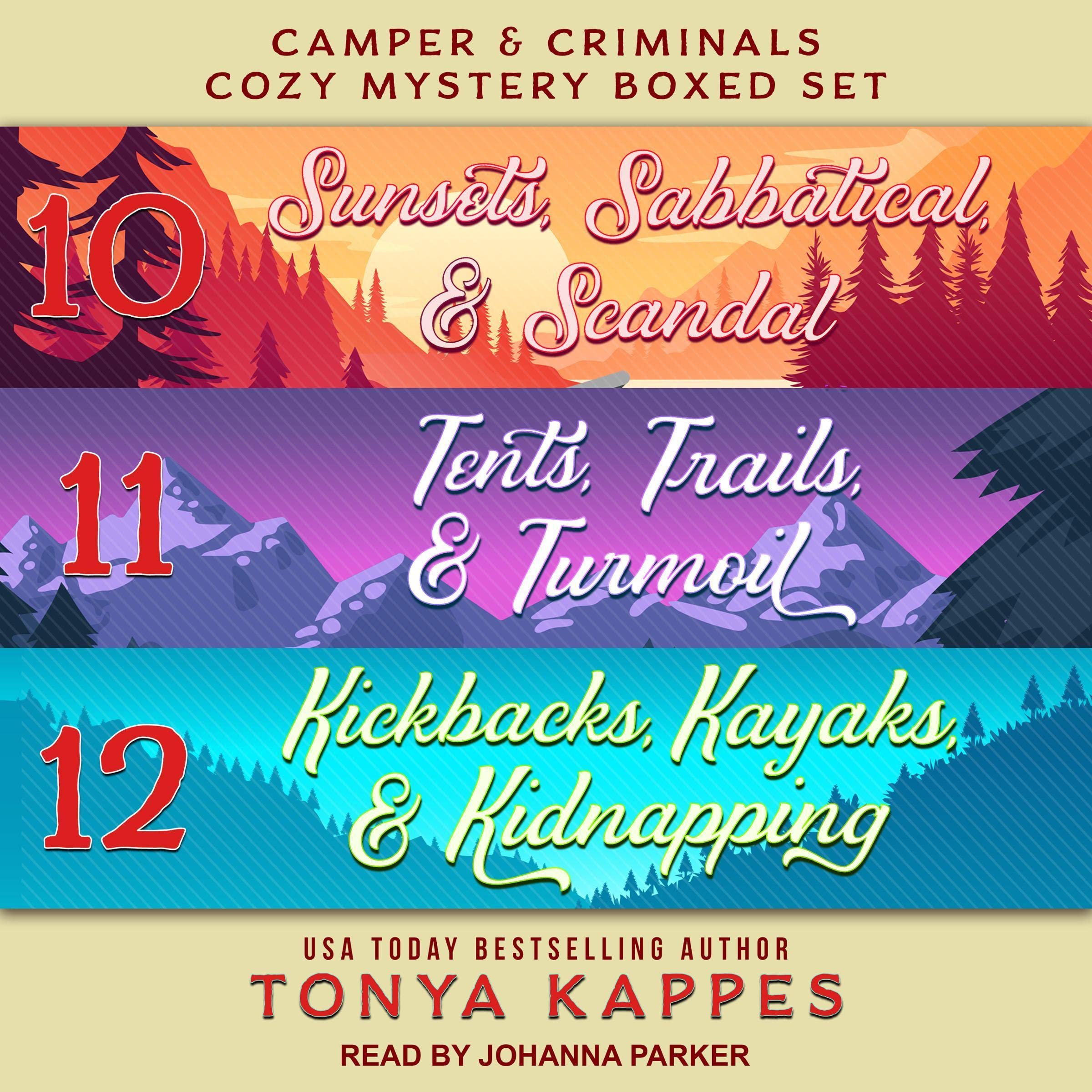 Cover art for Camper and Criminals Cozy Mystery Boxed Set: Books 10-12