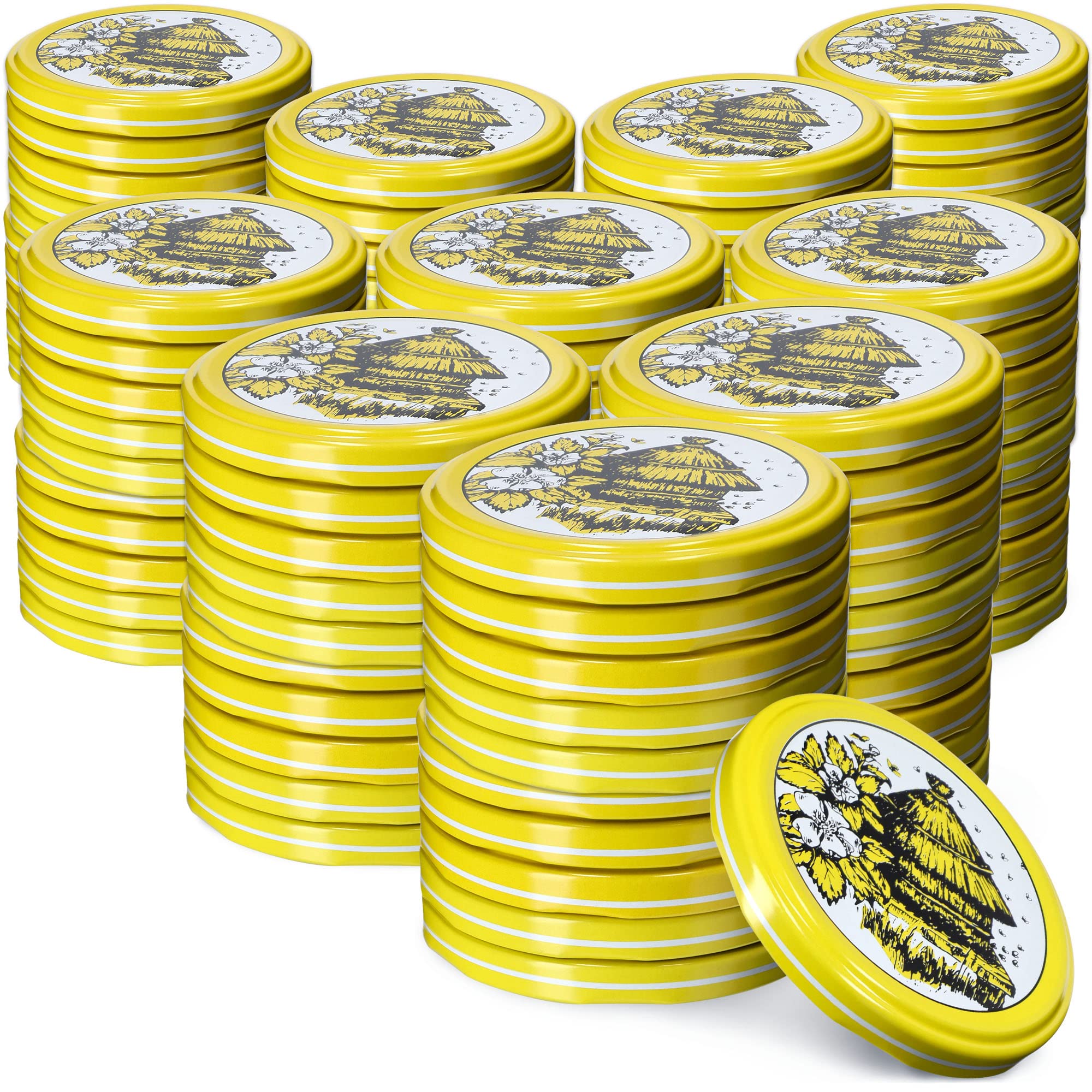 Ensemble De 24 Bocaux En Verre 900ml Couvercles, Pour Conserves Maison - Maison