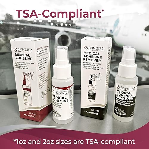 Miniatura 7 de Spray adhesivo médico  Pegamento de silicona para bolsas de ostomía, formas de seno, catéteres de condón, prótesis, SFX  4 onzas