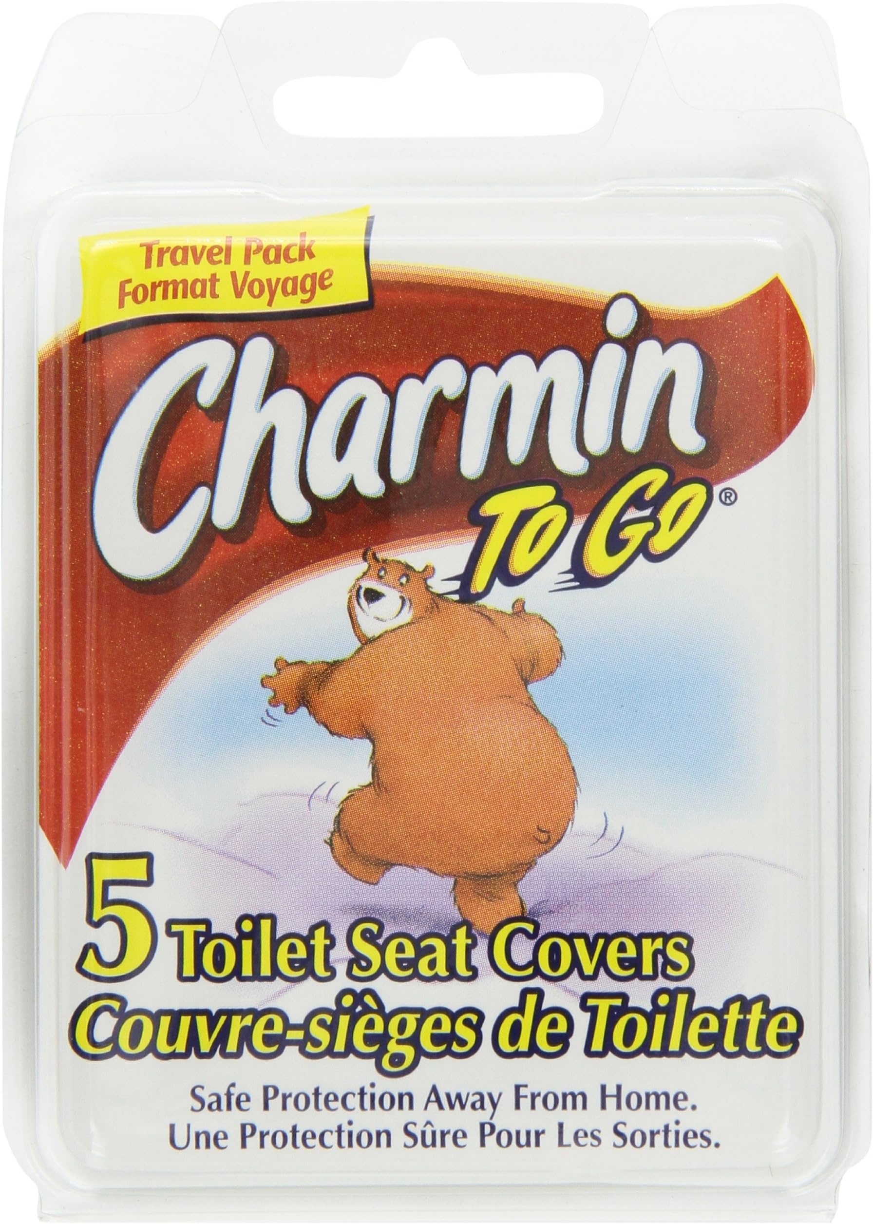Charmin To Go Toilet Seat Covers, 5 Count, Pack of 24