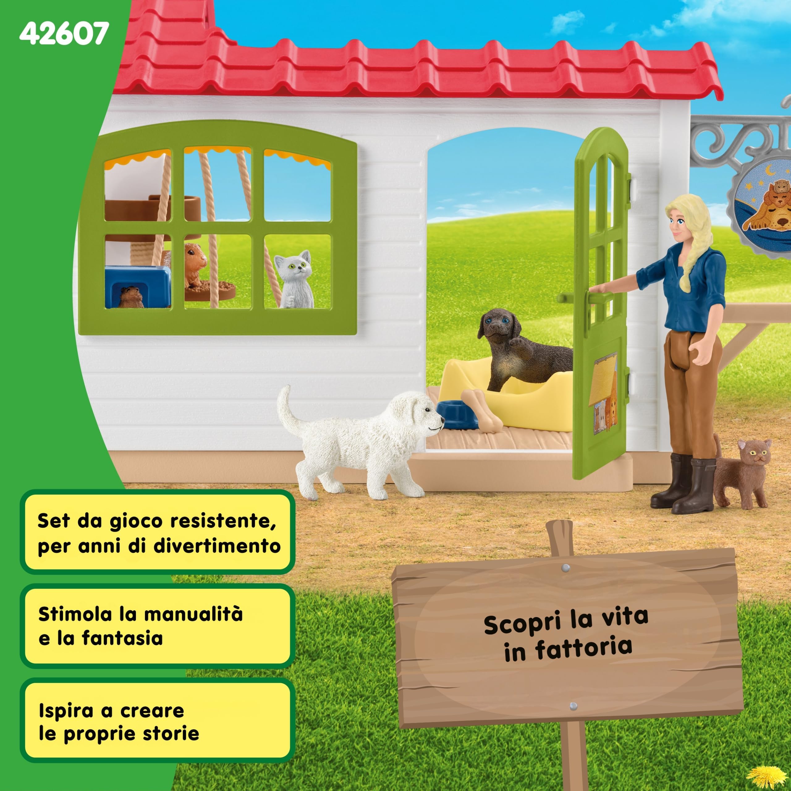 Schleich Farm World | Hotel per Animali 42607 | 35 Pezzi