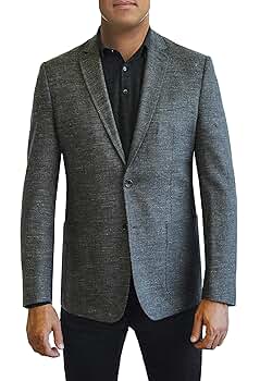 ジャケット・アウター GRAY THEREDTHREAD OVER TWEED ZIP JACKET veste-tweed-slouch-grey-aw2324