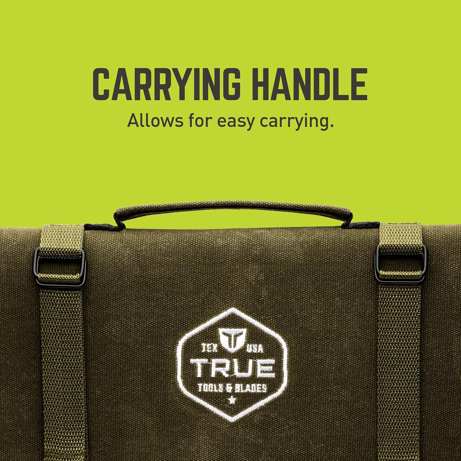 TRUE PrimalForge Canvas Knife Roll | Heavy-Duty Waxed Canvas, Tear-Resistant, Water-Resistant, Custom Fit Pockets for the Chopper, Cleaver, Rocker Butcher, and Tanto Slicer in Collection