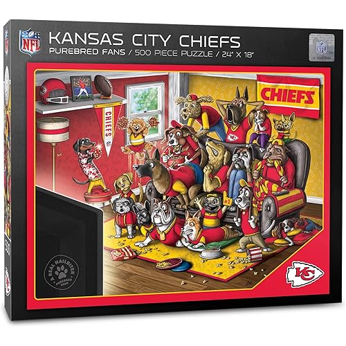 YouTheFan NFL Purebred Fans 500pc Puzzle - A Real Nailbiter