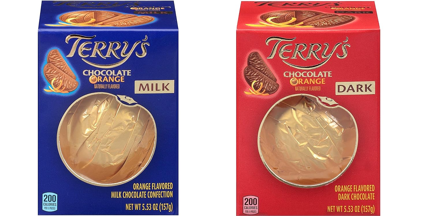 Terry's Milk and Dark Chocolate Oranges 2 pack (5.53 oz each)