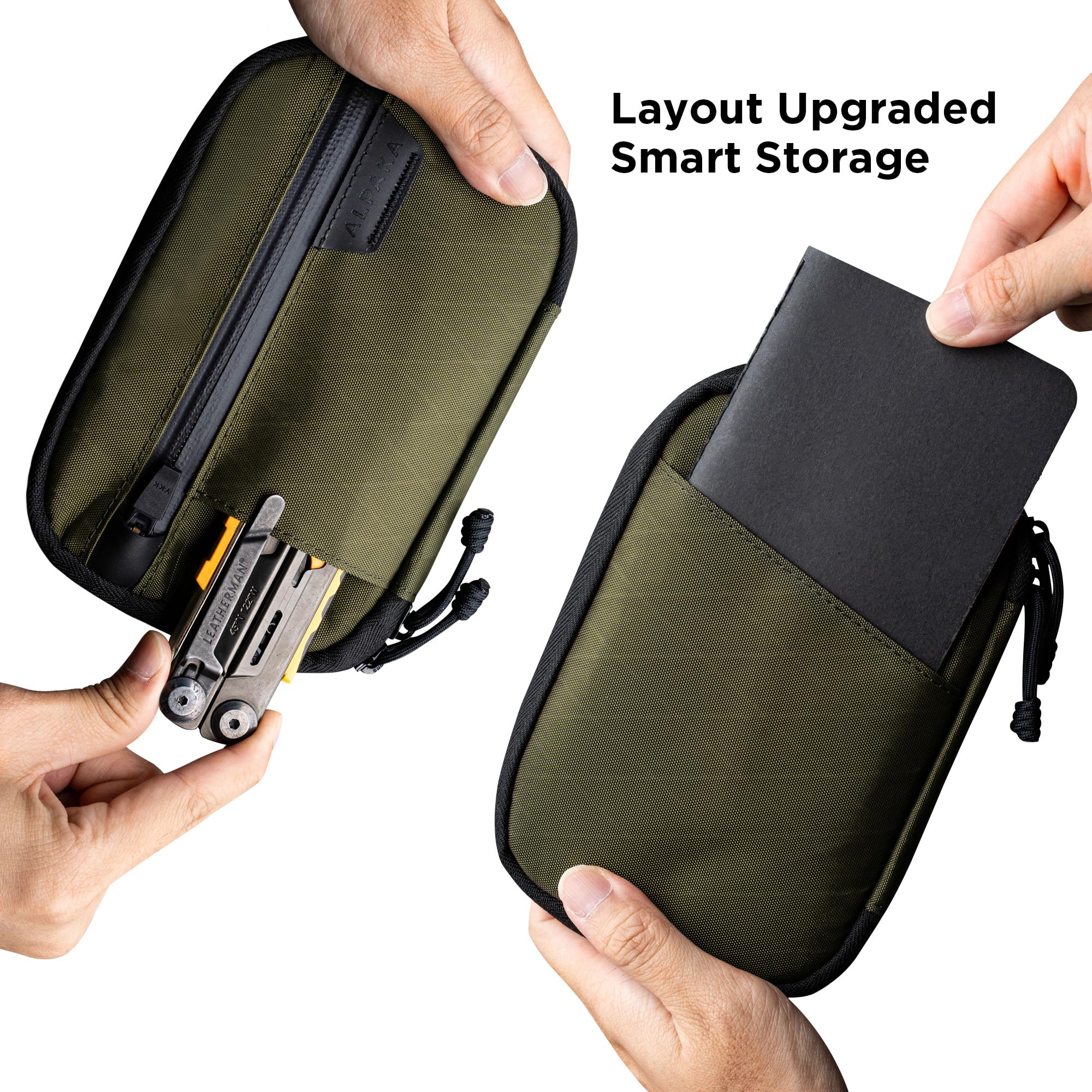 ALPAKA Admin Pouch Pro EDC Taschen Organizer | Kleine EDC Organizer | Kleine Werkzeugtasche für Elektronik, Kabel mit YKK-Reißverschluss für Täglichen und Reisen, Wasserresistent