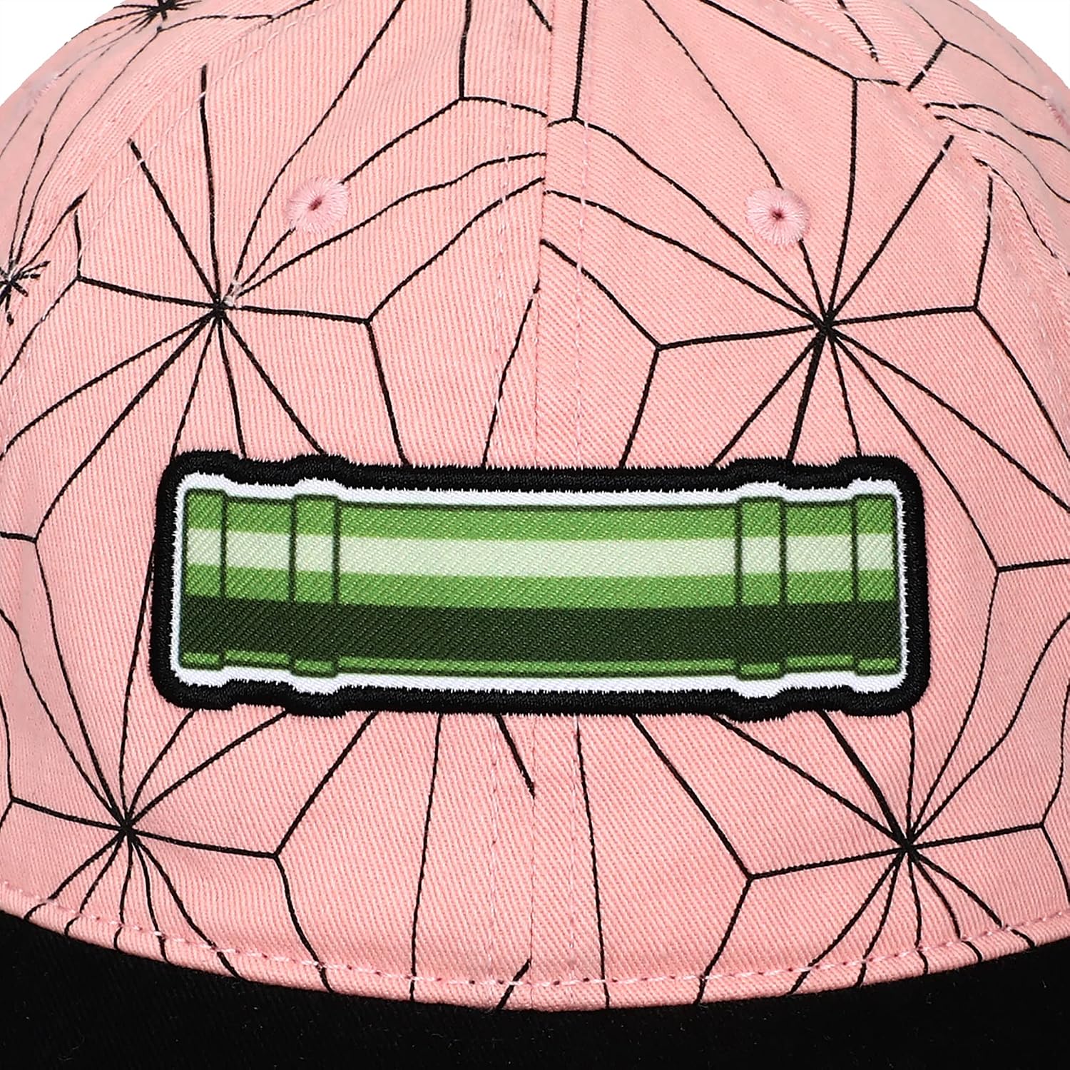 Demon Slayer Embroidered Season 1 Logo Black Adjustable Baseball Hat