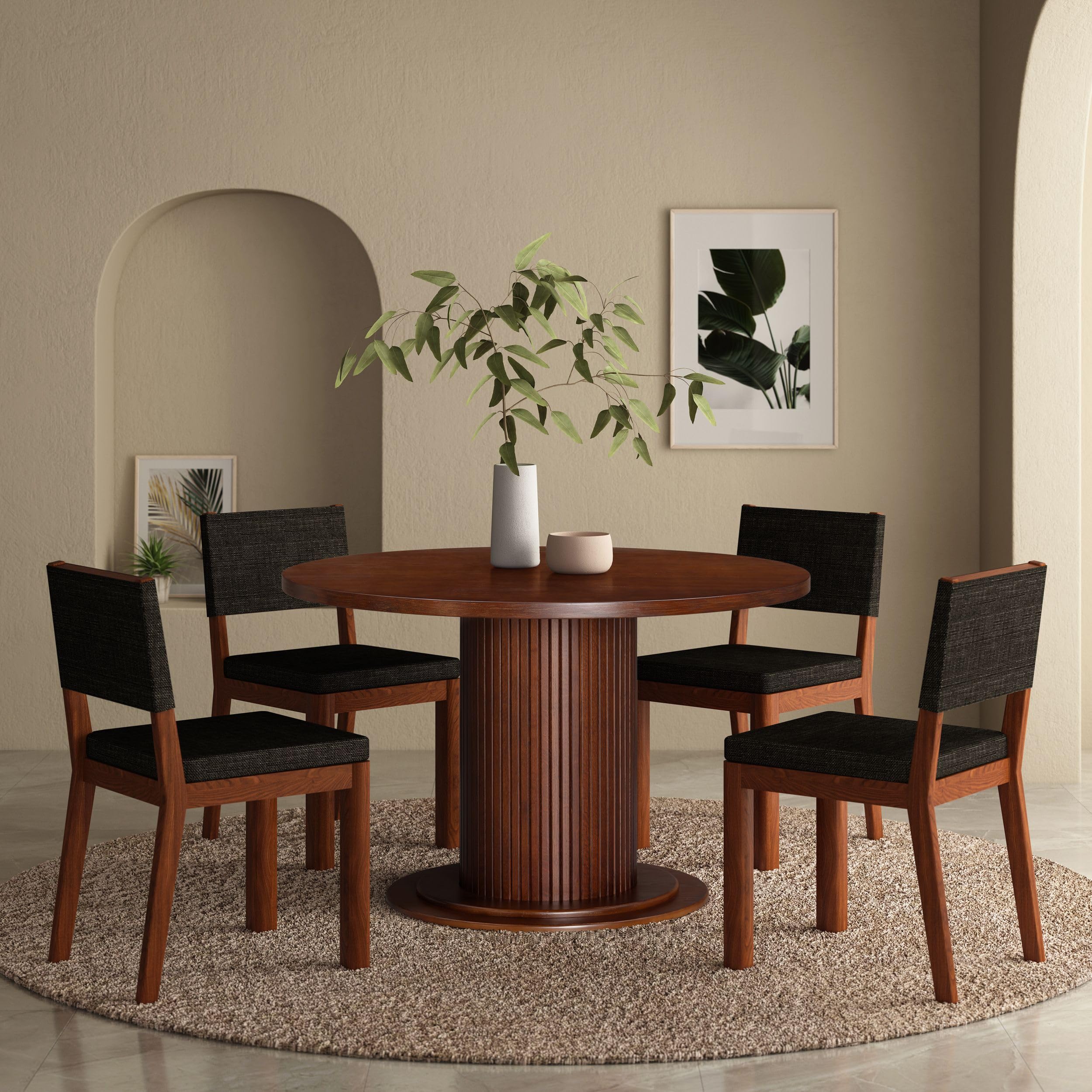 Amazon.com - NTC Summit 47 Inch Modern Design, Round Dinner Table