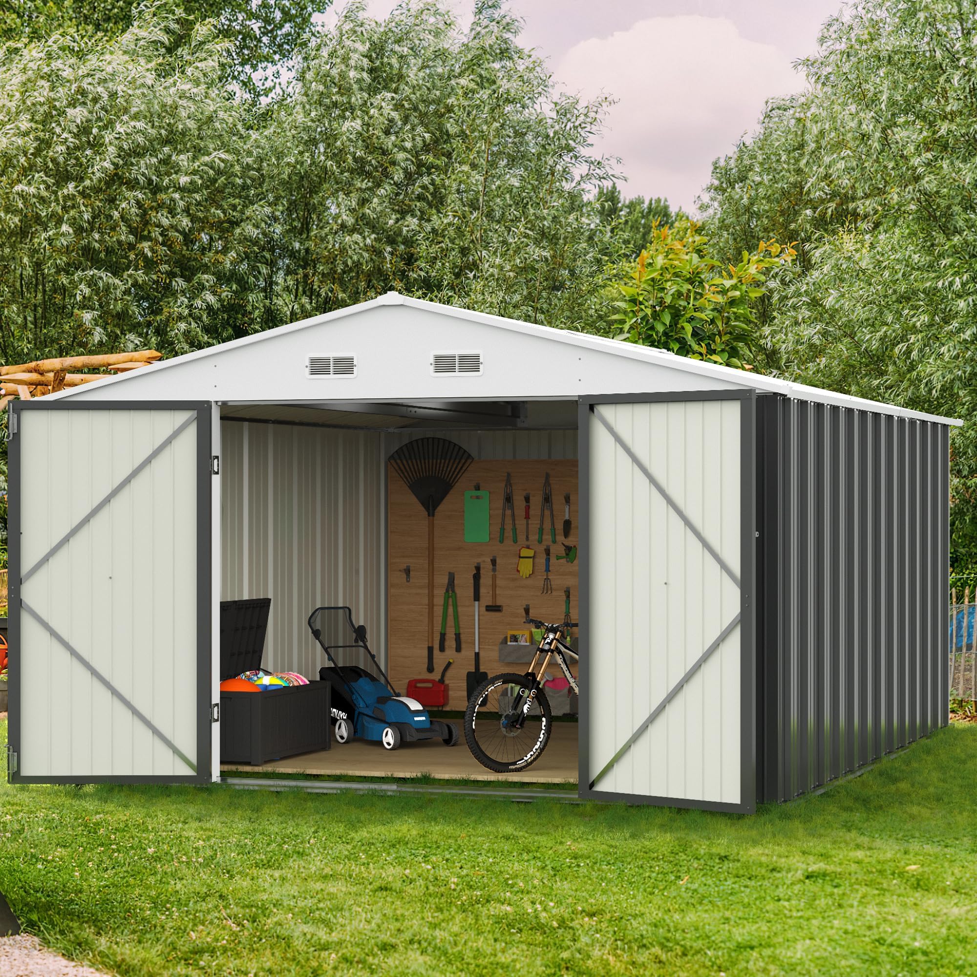 GUNJI 10 x 10 FT Shed Outdoor Storage Shed