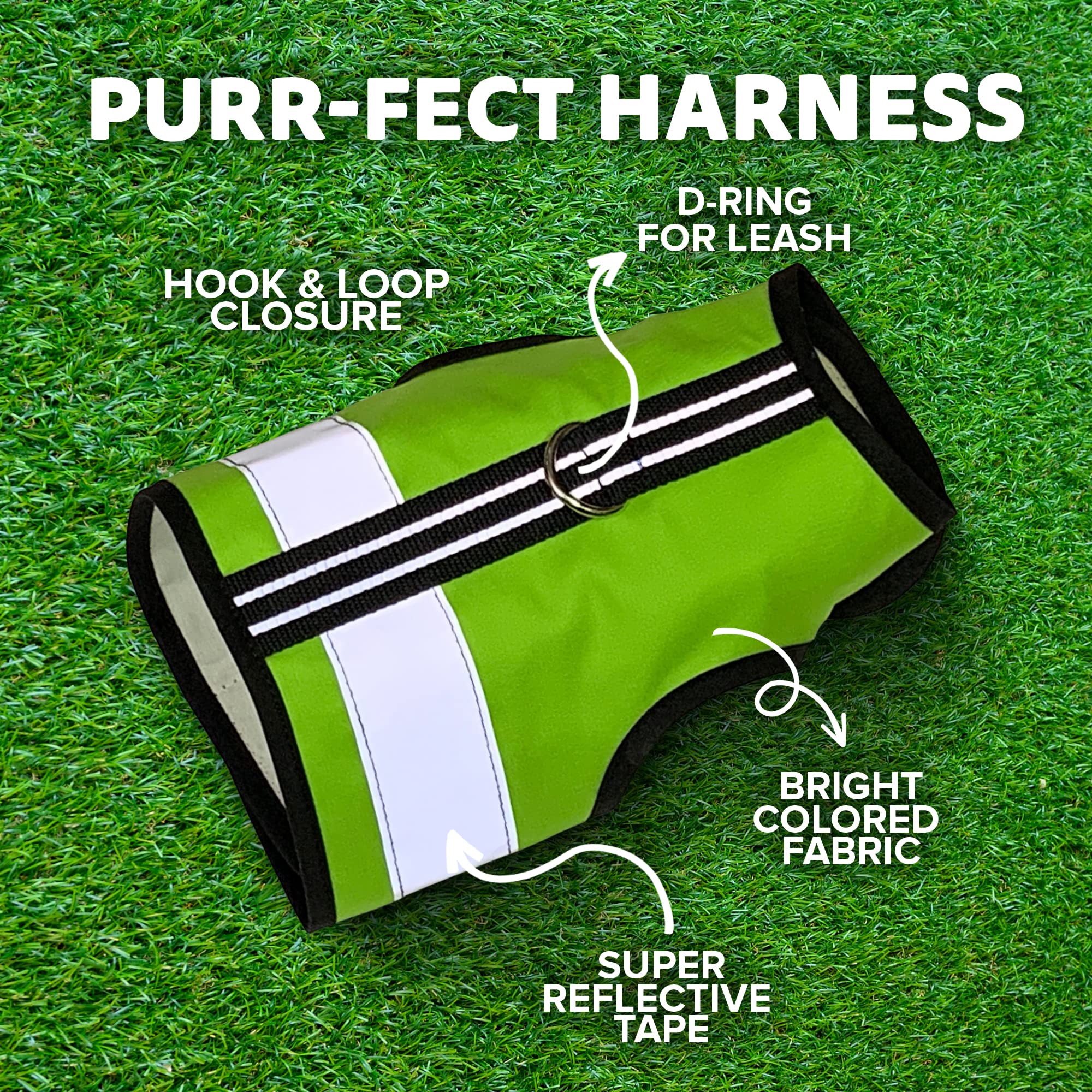 Kitty Holster Reflektierendes Katzengeschirr - Sichere Warnweste Für Tag & Nacht