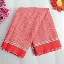 Satvik 60 X 20 Inch Red Cotton Gamcha/Gumcha for Puja| Gamchaa for Pandit Ji| Religious Wedding Mandir Pujari Angavastram/Kanduva/Kasavu/Lal Kapda/Kasi/Kashi Hand Bath Towel for Pooja Purpose