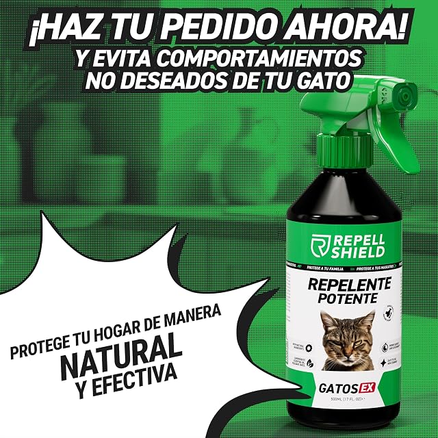 Foto 6 de 8 de RepellShield® Repelente Gatos 500ml - Ahuyentador Gatos Interior y Exterior