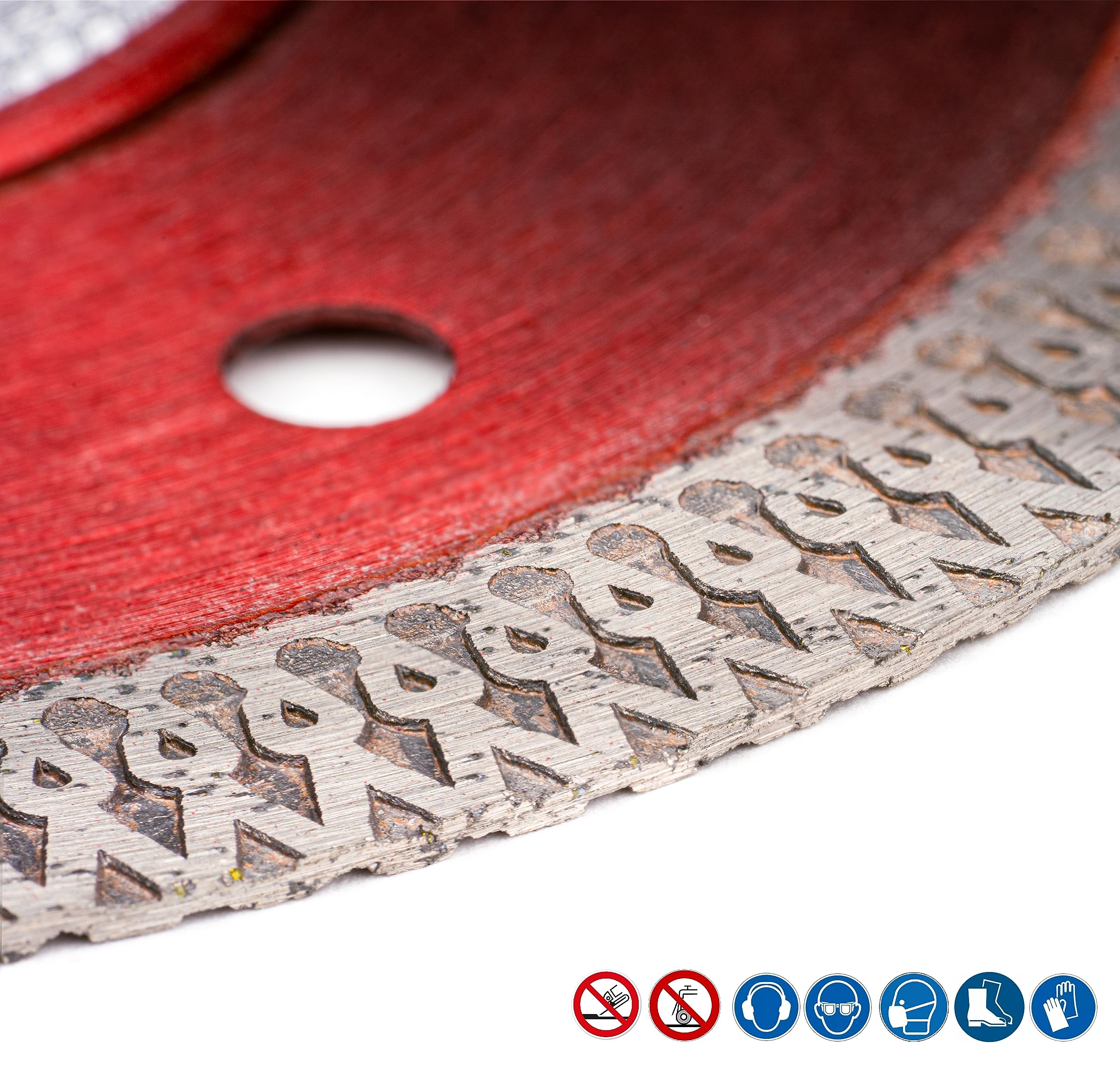 rendech Disco diamantato da 115 mm per piastrelle, gres porcellanato, marmo, ceramica, granito, ecc. - Disco da taglio diamantato extra sottile per bordi di taglio puliti