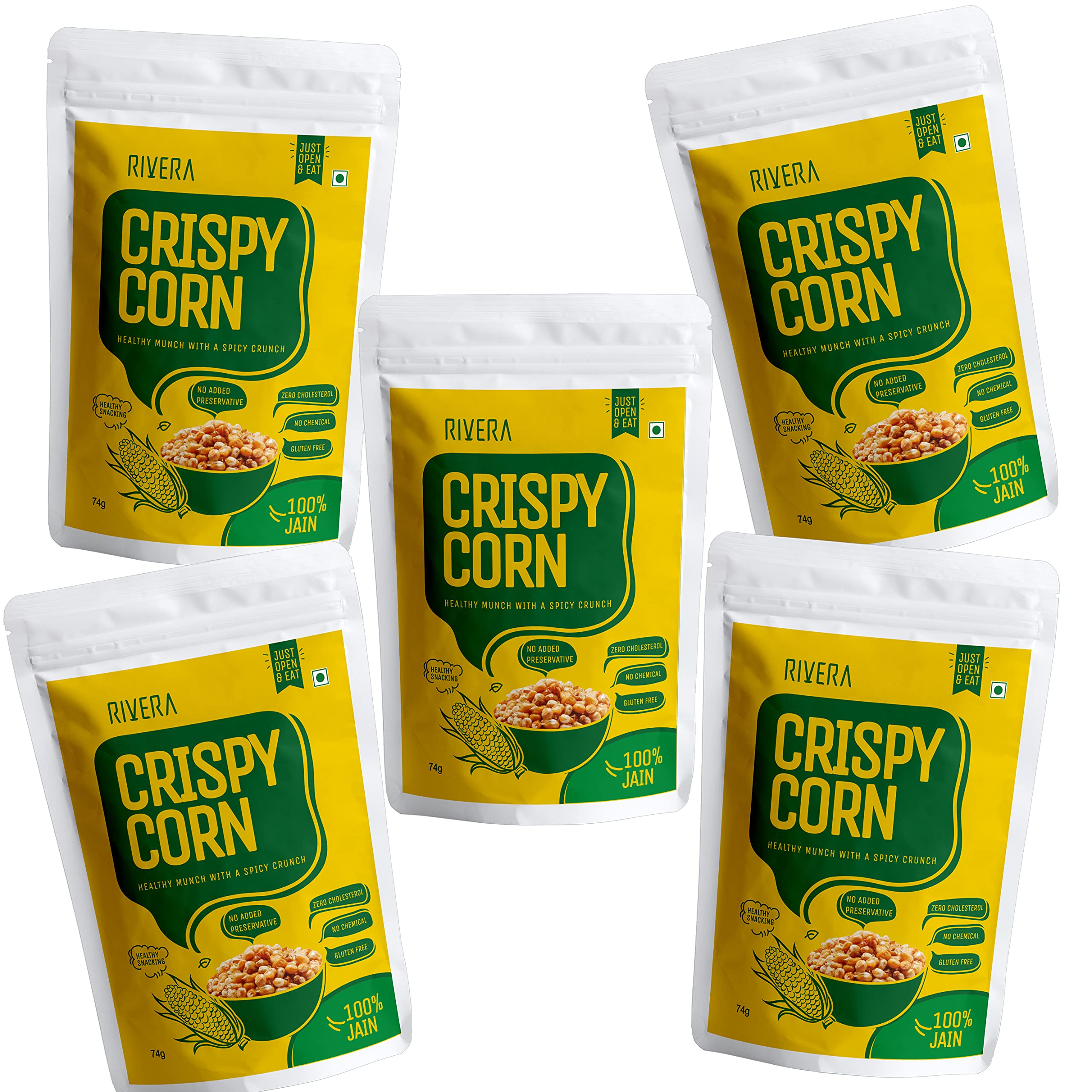 Rivera Vegetable Chips, Combo of Healthy Snacks Pack of 5 (SWEET CORN-JAIN) - Image 4 thumbnail
