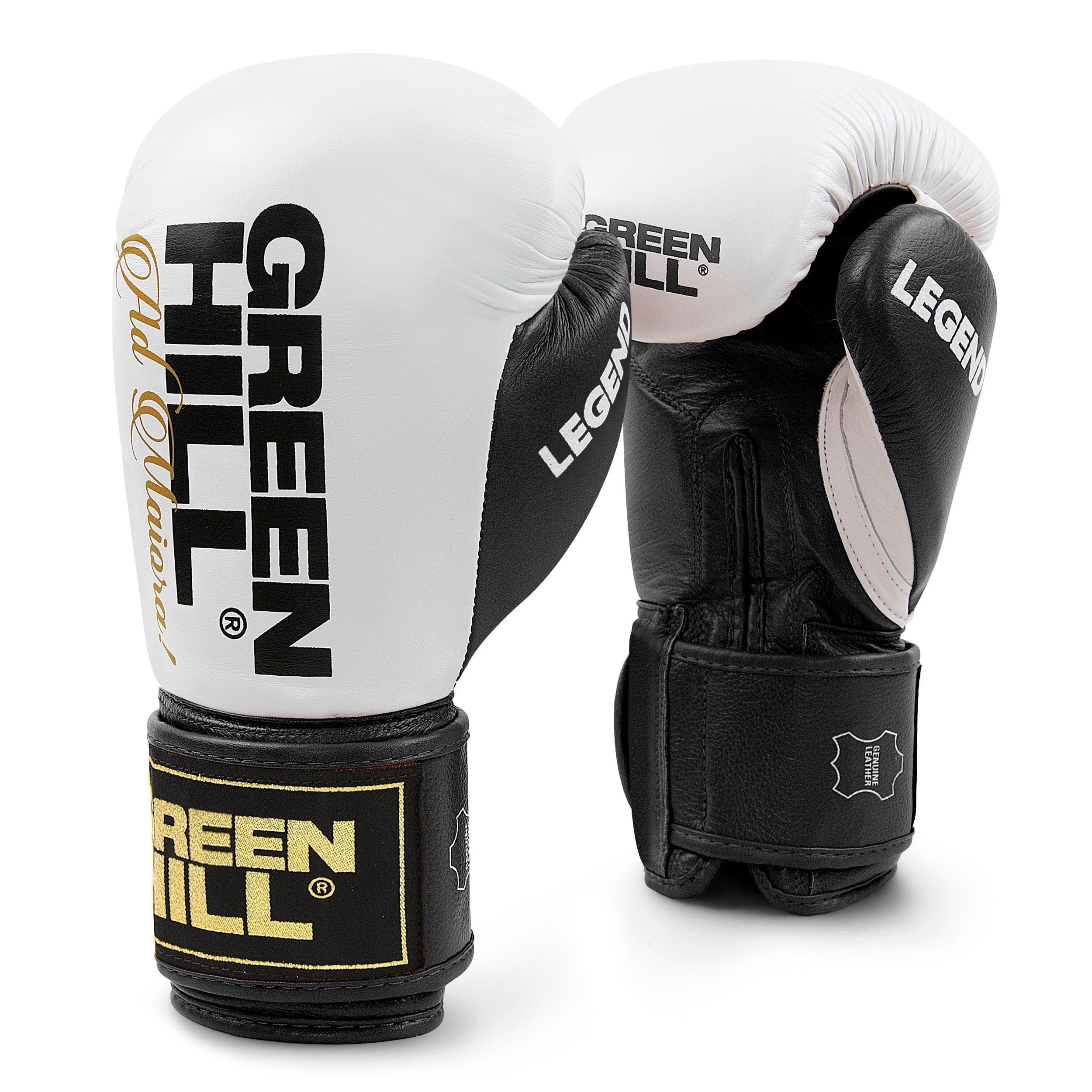 Green Hill Legend Bokshandschoenen - Leer - Zwart Groen