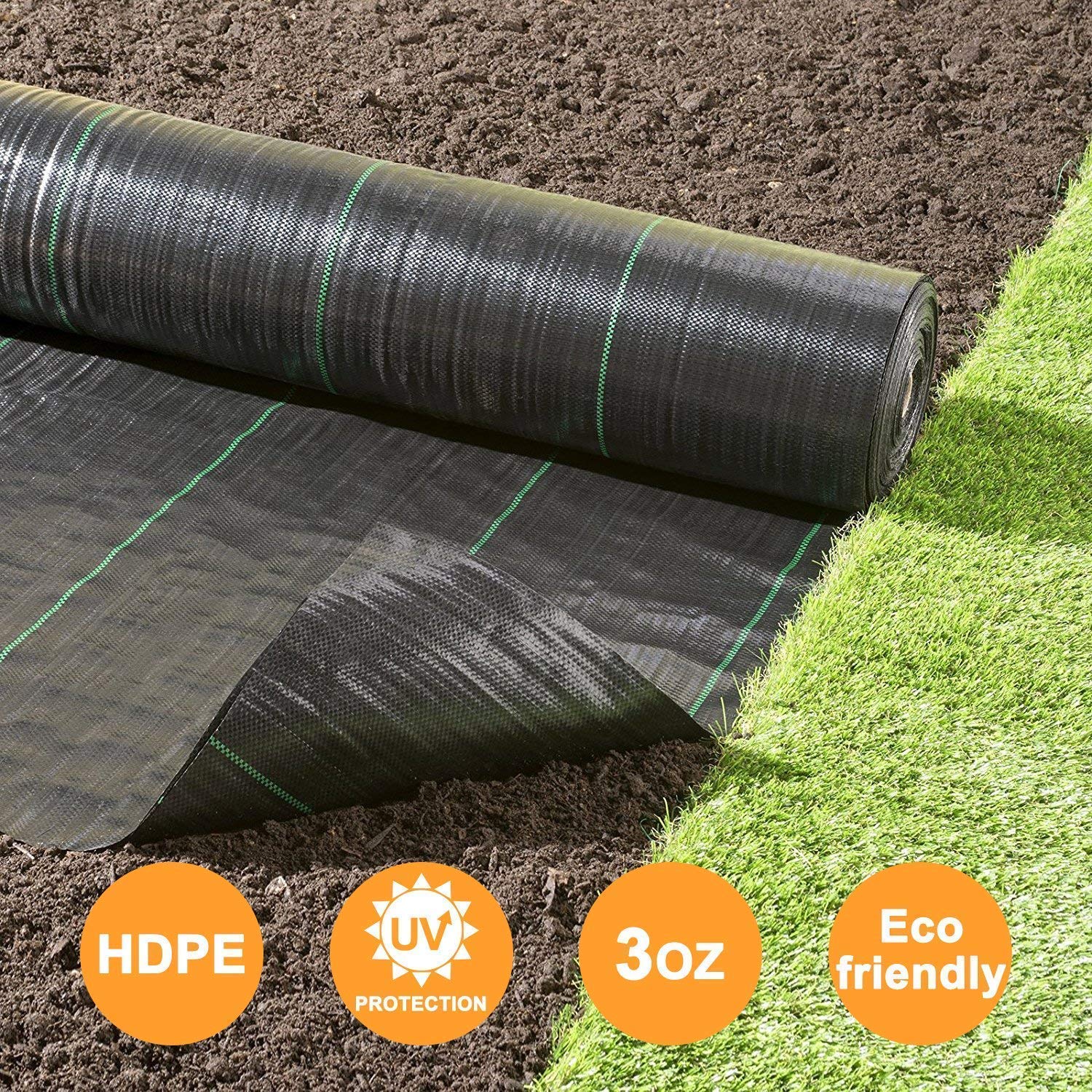 Buy Takefuns Landscape Fabric Ground Cover Membrane,Garden Weed Barrier