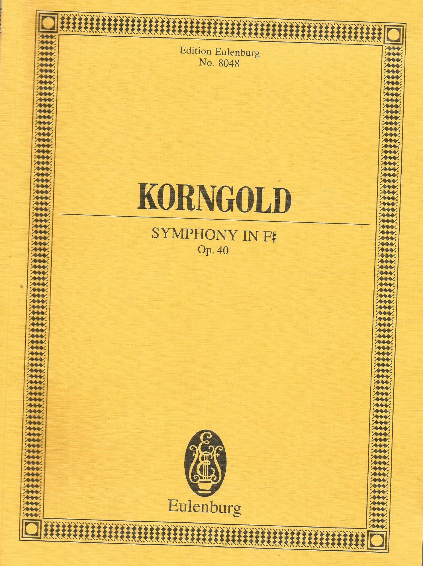 Sinfonie in Fis: op. 40. Orchester. Studienpartitur. (Eulenburg Studienpartituren)