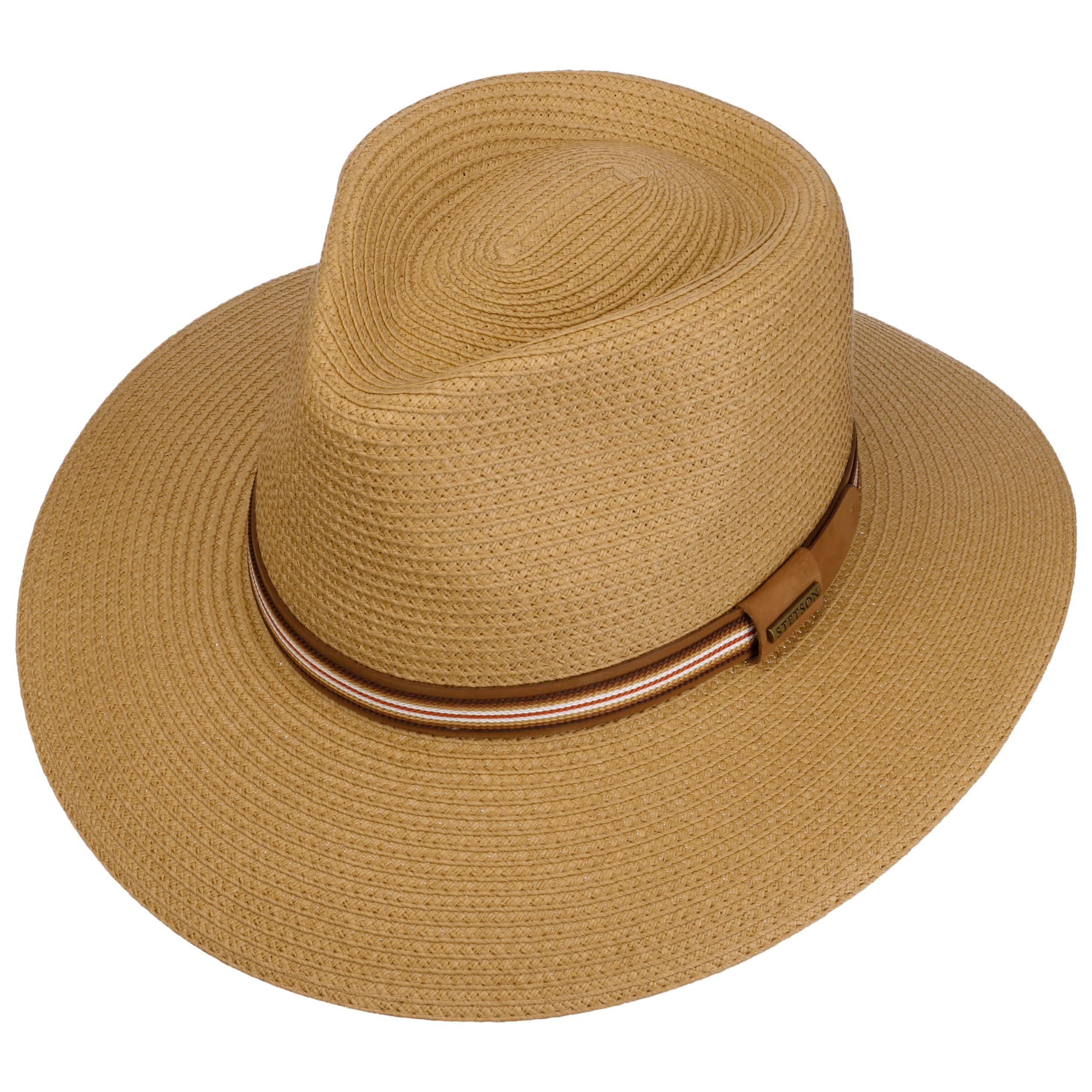 Stetson Big Brim Toyo Traveller Strohhut UV-Schutz 40 Damen und Herren Frühling Sommer