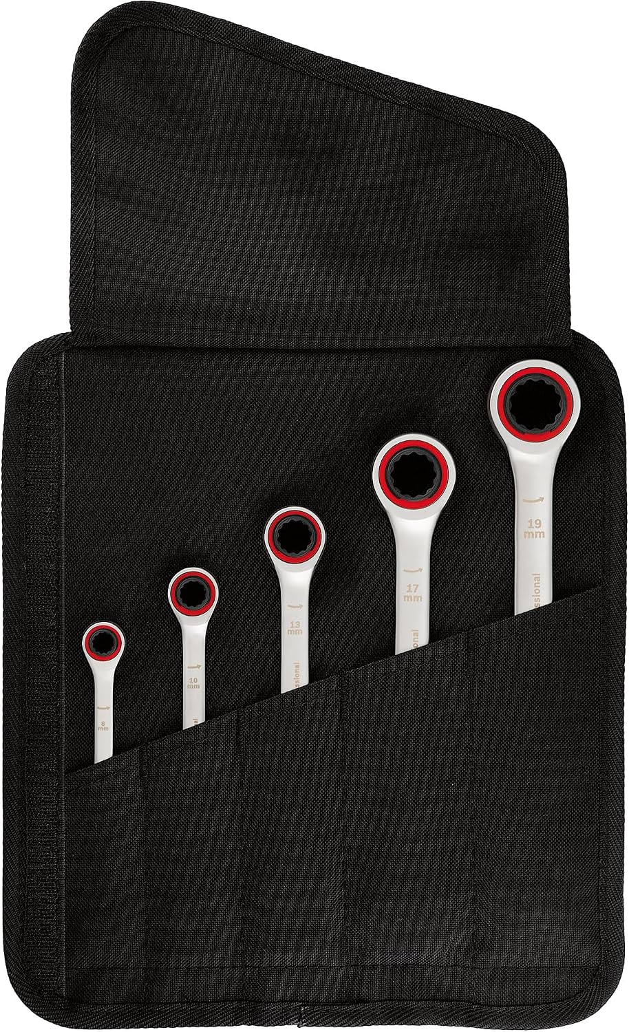 Bosch Professional, Cırcırlı Anahtar Seti, Anahtar Takımı 5 Parça, 8,10,13,17,19mm, 1600A02Z3D, Mavi