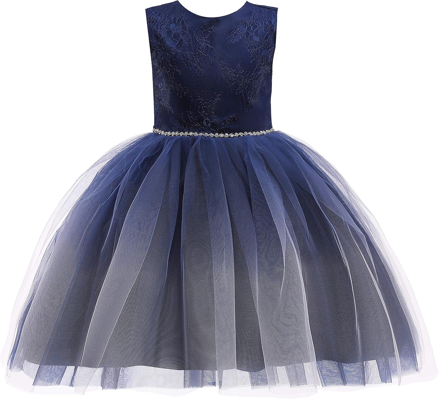 Glamulice Princess Sparkle Tulle Dress Little/Big Girls A Line Bridesmaid Wedding Birthday Party Pageant Tutu Dresses