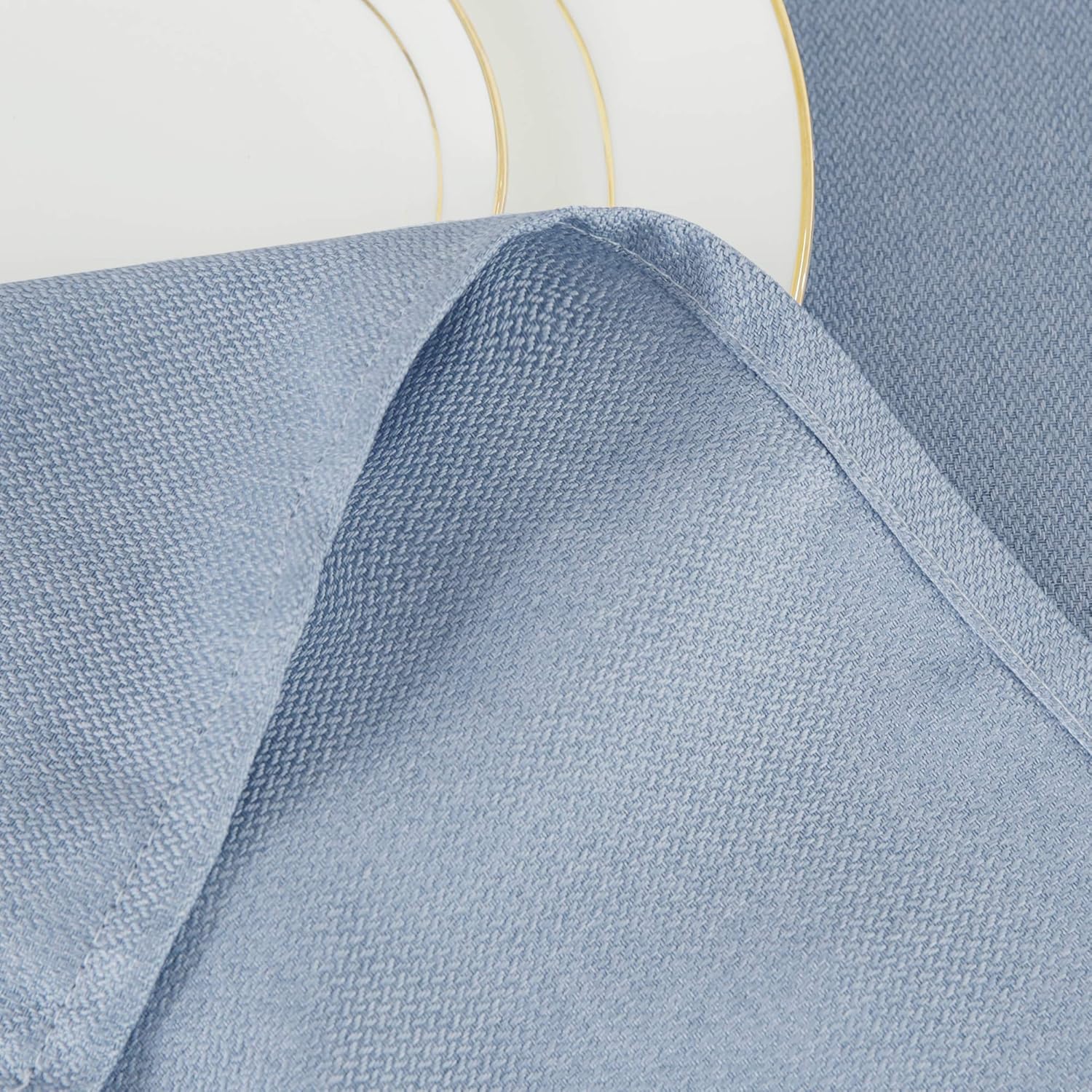 Buу 2 gеt 3 Deconovo Solid Water Resistant Table Cloth Square Tablecloths for Kitchen Room, 54x54, Sky Blue